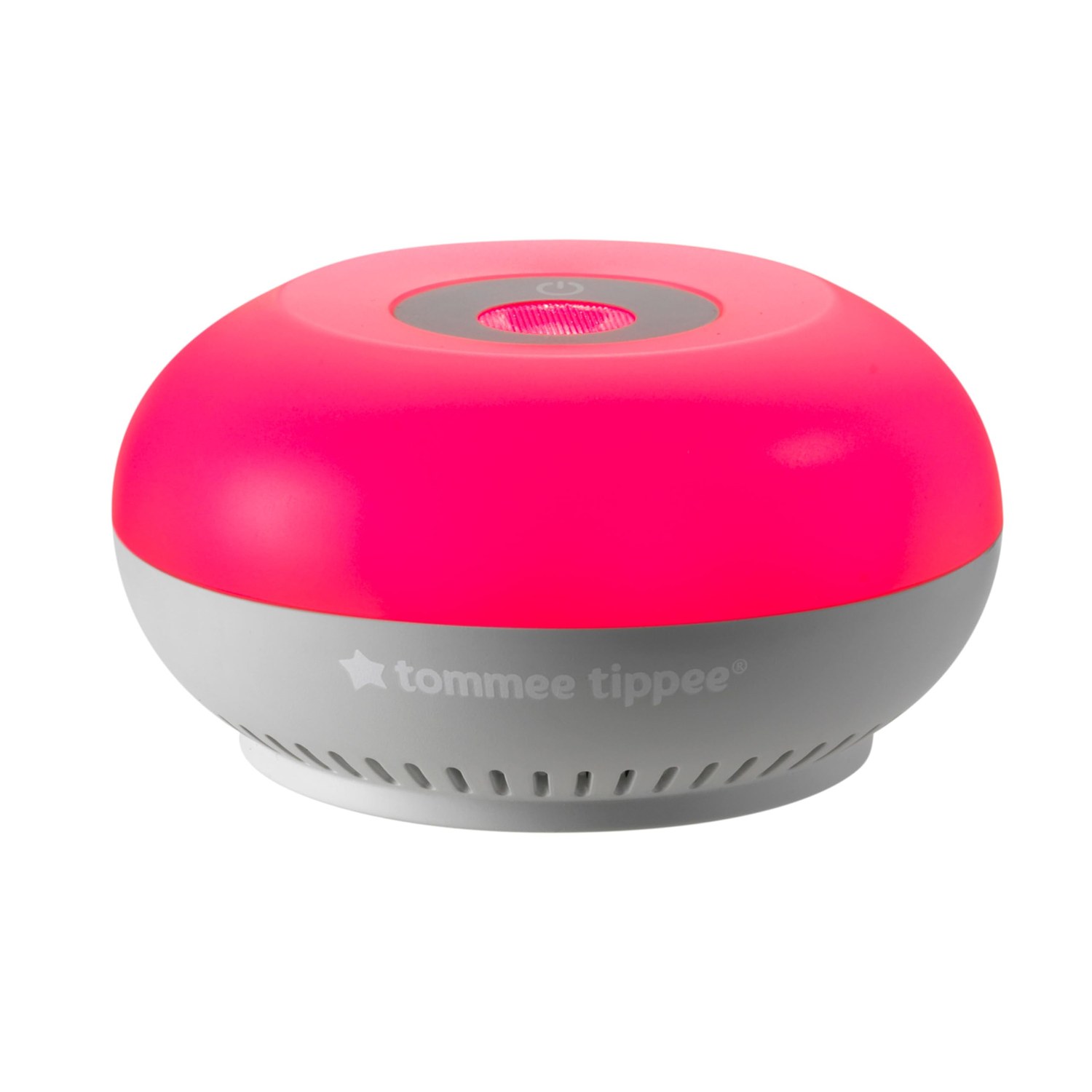 Tommee Tippee Dreammaker glowing with its warm red ambient light